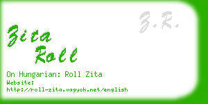 zita roll business card